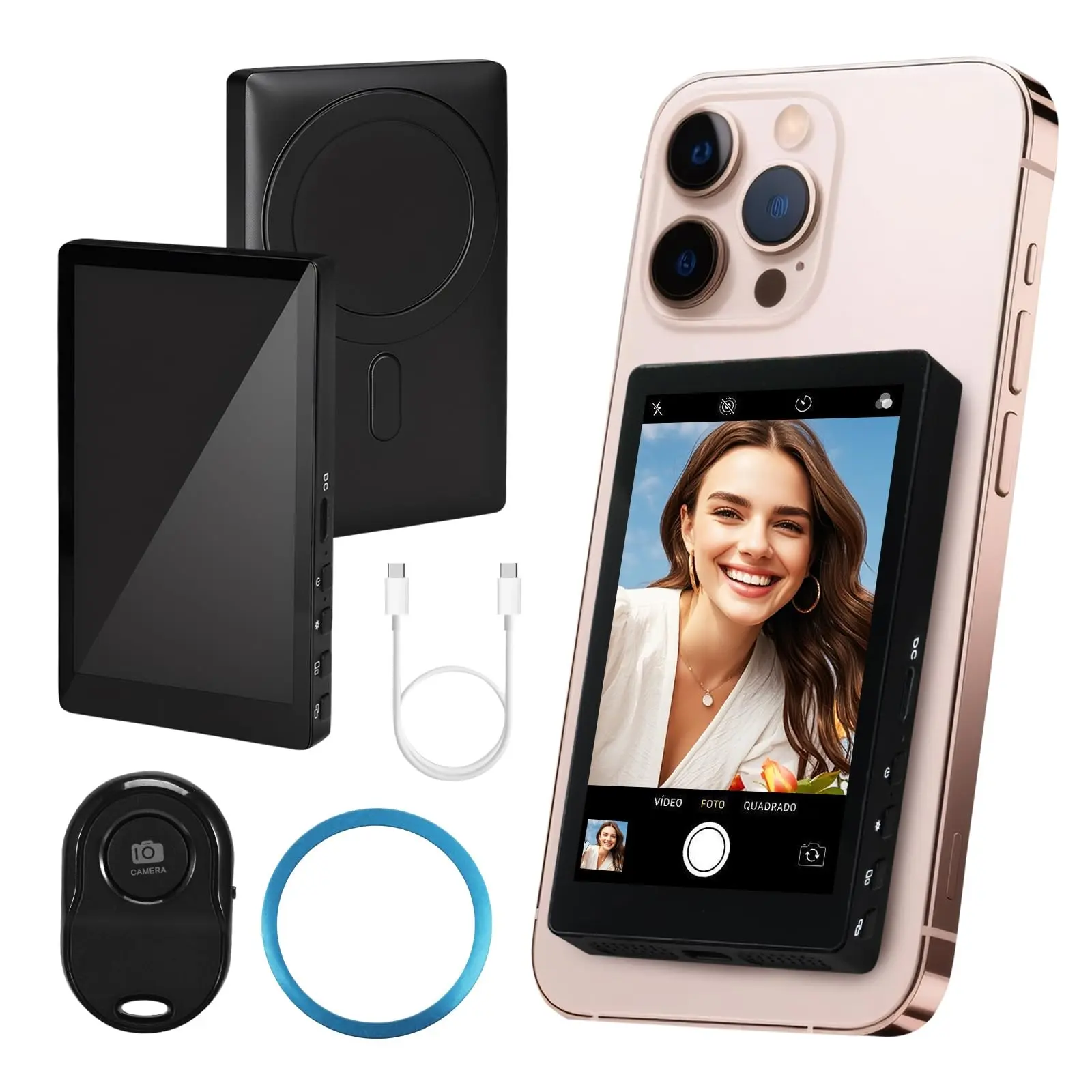 Tiktok Live Streaming Gear, Short Video Recording Device, Content Creator Tool, Influencer Vlogging Equipment, Outdoor Travel Camera, Phone Accessories