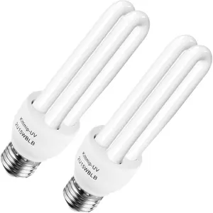 Bug Zapper U Type Replacement Light Bulb 15w E26 E27 Compatible with Other Models Bug Zapper (2 Pack)Gift.