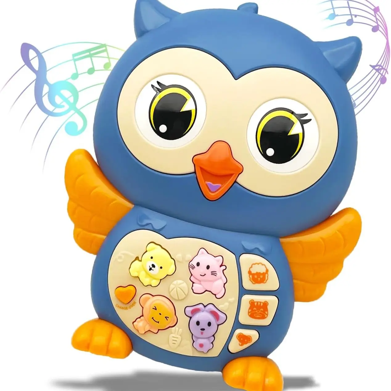 Owl Early Education Story Machine, Light Simulation Sound Effects, Multifunctional Animal Learning Toy, Baby Intellectual Toy, Toddler Sound Machine, Gift