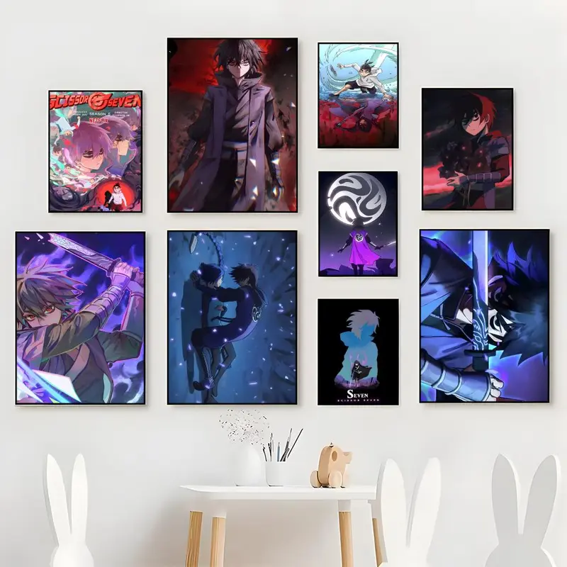 Chinese Action Comedy Scissor Seven Season Poster Waterproof Moisture-Proof Scratch-Resistant Durable HD Self-Adhesive Poster For Living Room Bedroom Cafe Bar Corridor Wall Decor & Gifting