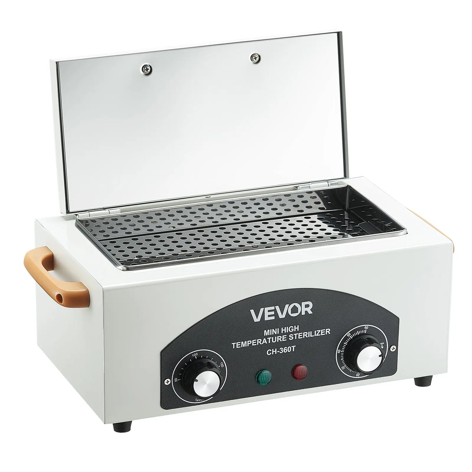 VEVOR High Temperature Autoclave Machine, 2L, 300W High Temperature Cleaner Machine Box with Adjustable Temperature and Time, Dry Heat Cabinet Nail Tool Cleaner for Labs, Home, Nail and Beauty Salons