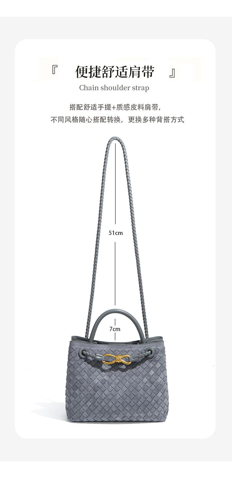 Women's Retro Matte Hand-woven Bag 2025 New Fashion Commuter Shoulder Messenger Bag