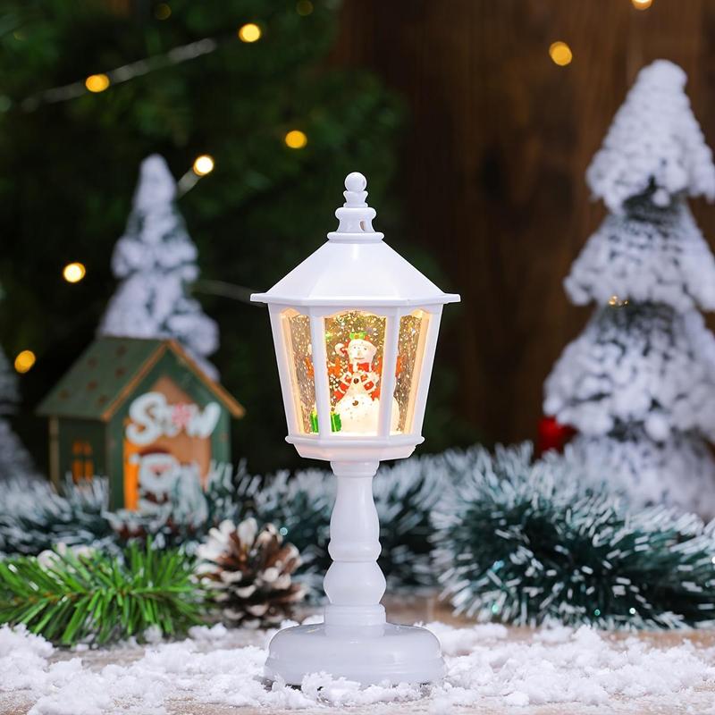 Christmas Music Water Night Light, Led Lantern, Glowing Decoration Ornament for Holiday Party Atmosphere Decor, Festive Home Decor Accessory #TOP PICKS