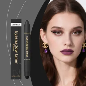 2-in-1 eyeliner pencil with a silky-smooth texture, easy to blend without creasing, long-lasting and smudge-resistant. Effortlessly draws moisturizing, smooth, and natural-looking eyeliner. Available in 4 colors, a practical choice for holiday looks,