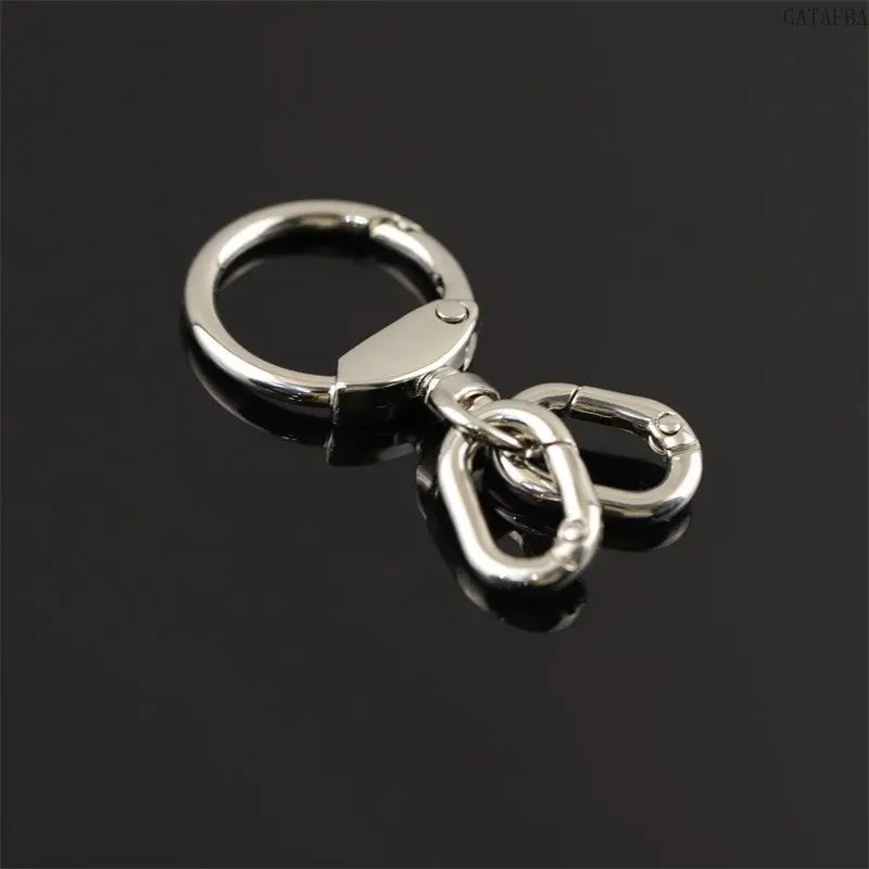 3pc Rotating Hooks, Trendy Metal Spring Snap Clasps for DIY Keychain Making, Sports & Outdoor Bag Strap Extensions, Universal Hardware Crafts