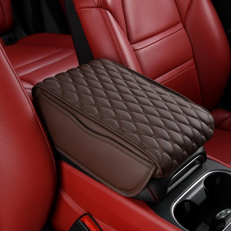 Car Center Console Armrest Protector, Plaid Pattern Car Armrest Protective Pad, Universal Car Armrest Box Booster Guard Pad, Boyfriend Gift, Car Stuff, Car Organization