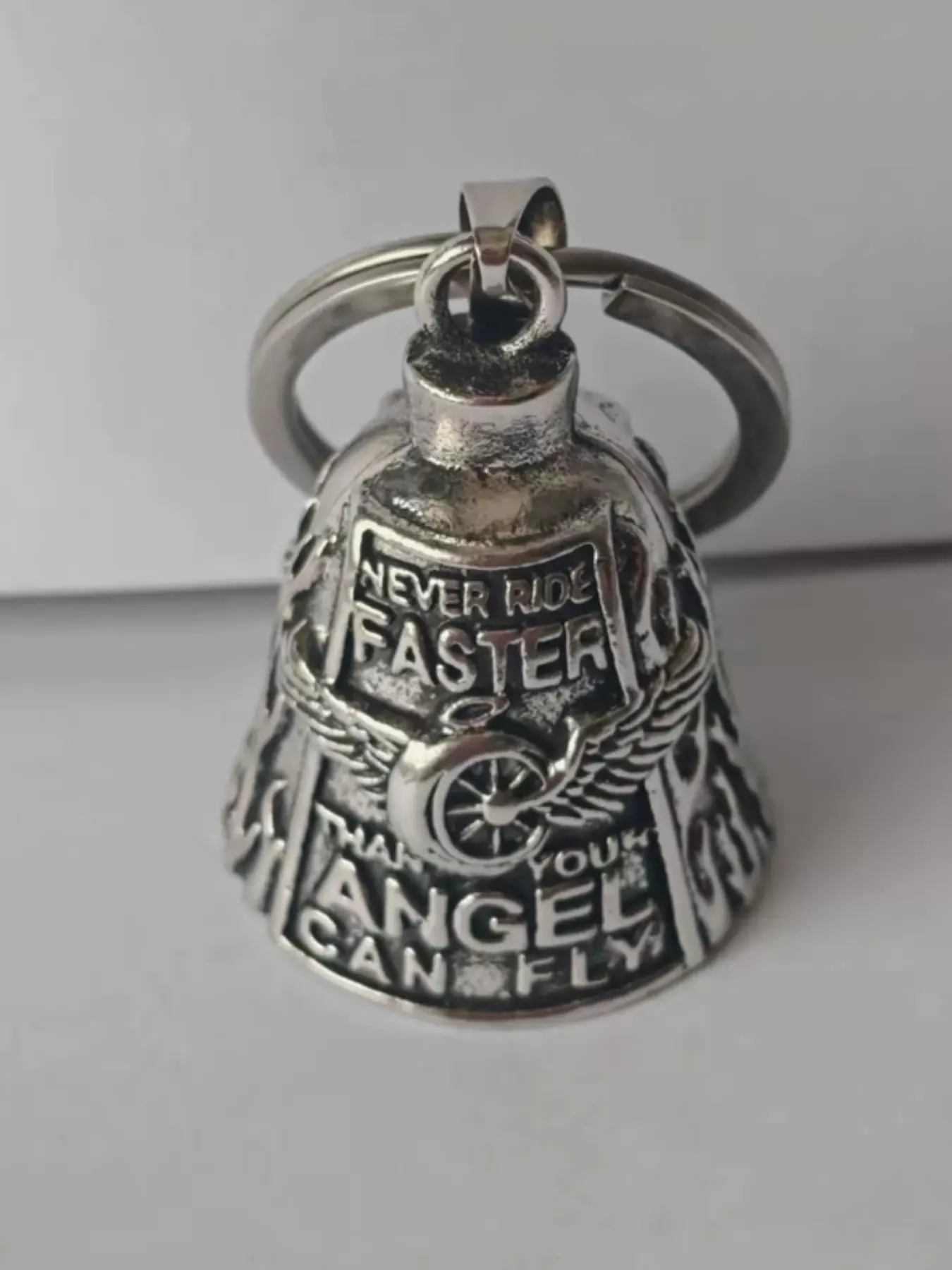 New Wing Wheel Bell, Motorcycle Decoration, Charm Lucky Bell for Bikers, Urban Style, Durable, Practical, Functional and Fashionable Design, Perfect Gift for Motorcyclists