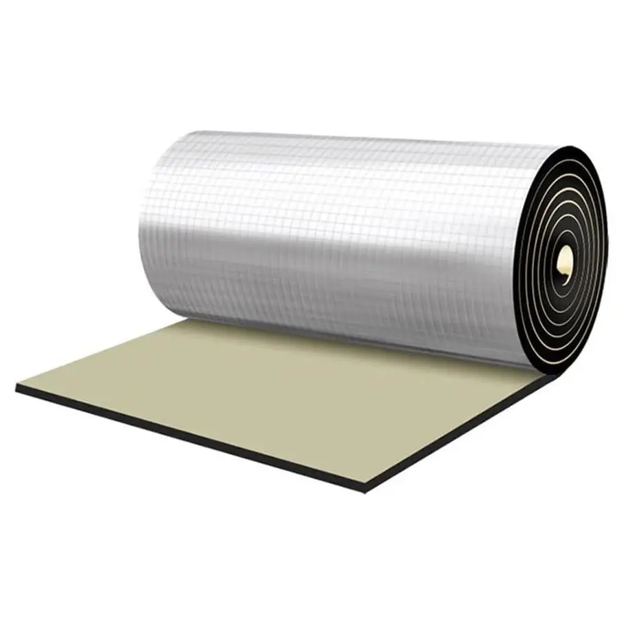 197 Mil 6.5 Sqft Automotive Sound Deadening & Heat Insulation Mat, 40 x 24 Inch Aluminum Foil Finish for Hood Engine Roof Door TrunkGift