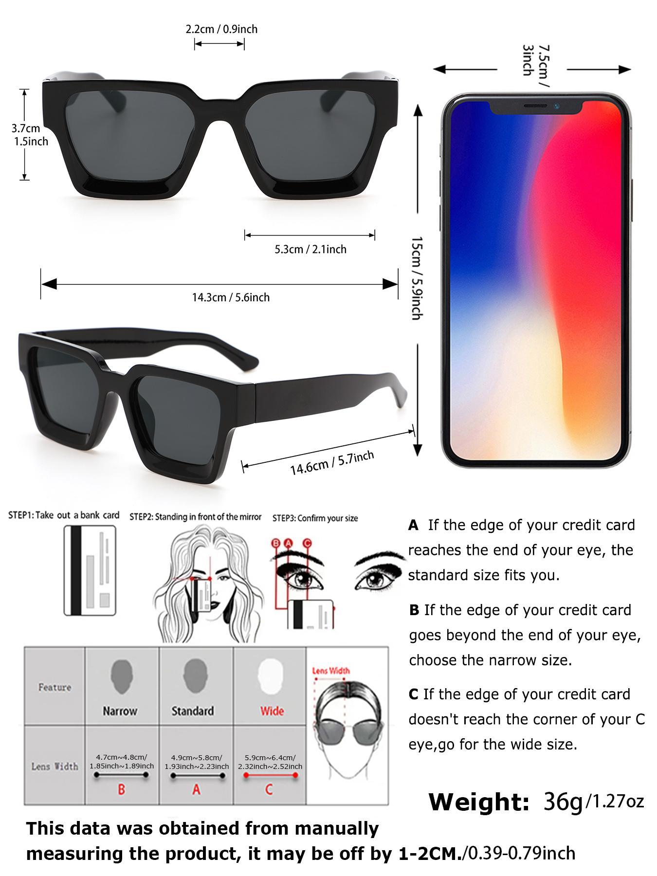 3-Pack Unisex Classic Square Sunglasses Lightweight Durable Sunglasses for Daily Travel, Stylish and Versatile Eyewear Suitable for All Occasions