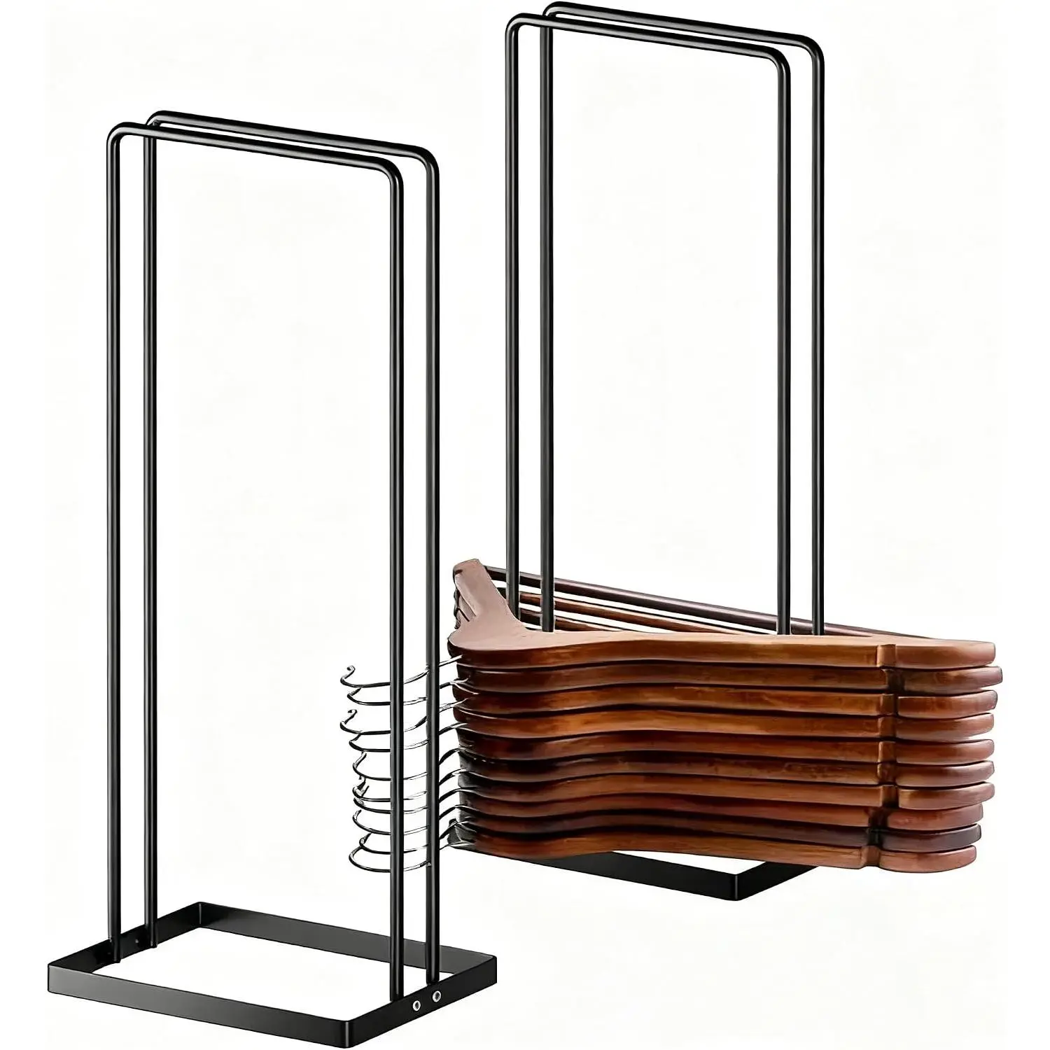 Hanger Stacker 2 Pack, Clothes Hanger Holder Organizer for Closet Laundry Room, Organizer Stacker for Coat Wire Hangers,Hanger Rack Stand  for Adult   Pants Hangers Storage