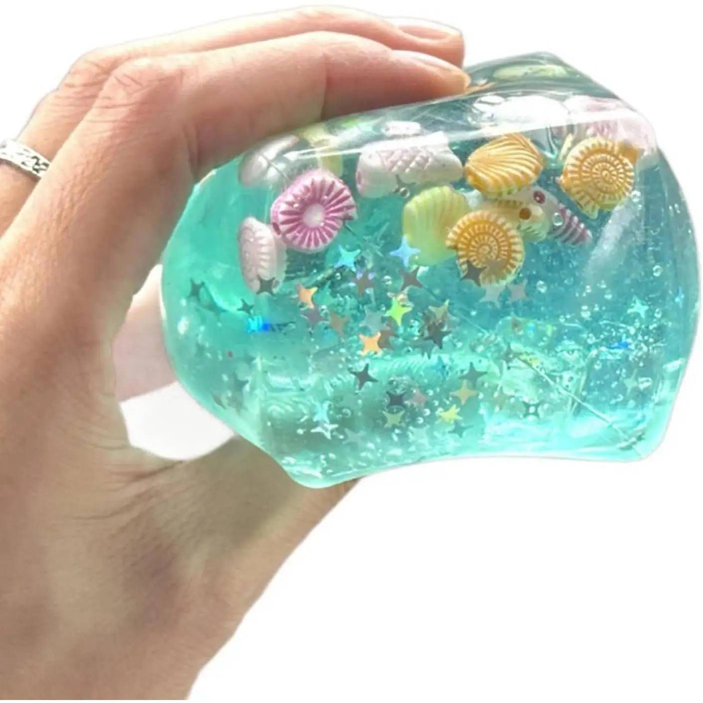 2PCS Square Gel Ice Cube Squeeze Toy, Slow Bounce Maltose Ice Ball Stress Relief, Portable Office Venting Decompression Toy, Unisex summerwins