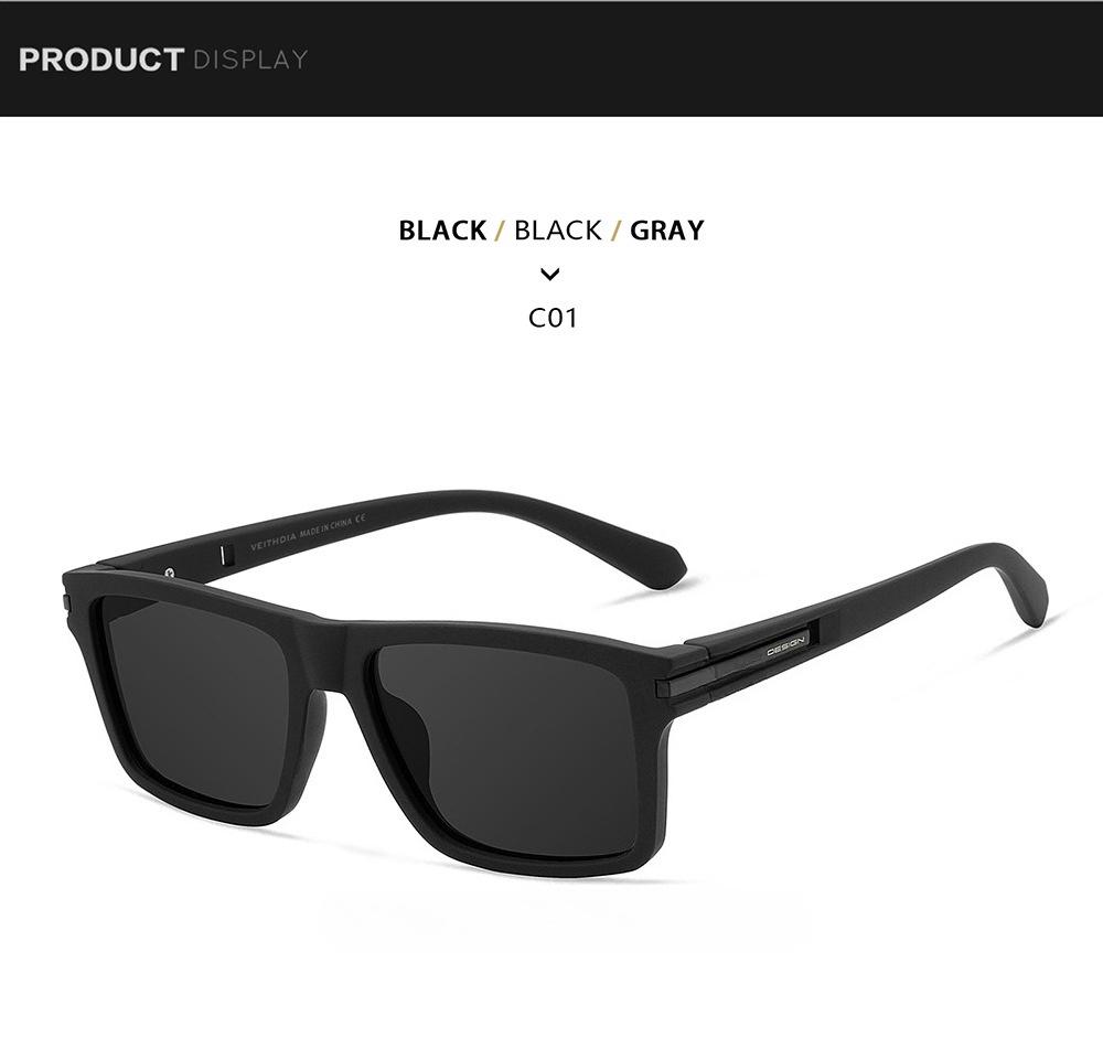 2026 new glasses polarized light color-changing square fashion sunglasses sun protection UV protection plastic sunglasses new 7918