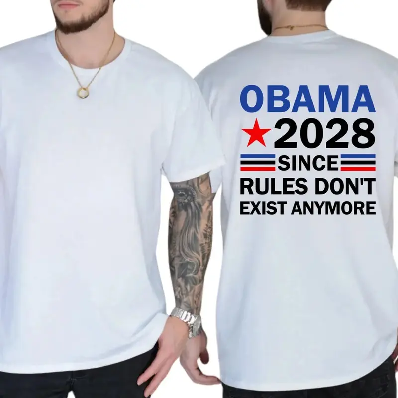 Obama 2028 T-shirt, Unisex Graphic Tees, Pro Obama Shirt, Political Shirt, Casual Wear, Comfy