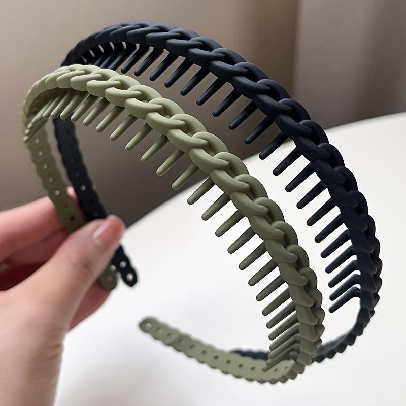 2 Toothed Hair Ties, Non-slip Headbands for Face Washing and Styling, Sweet and Versatile Non-slip Hair Hoops, Bangs and Broken Hair Clips, and Hair Accessories.