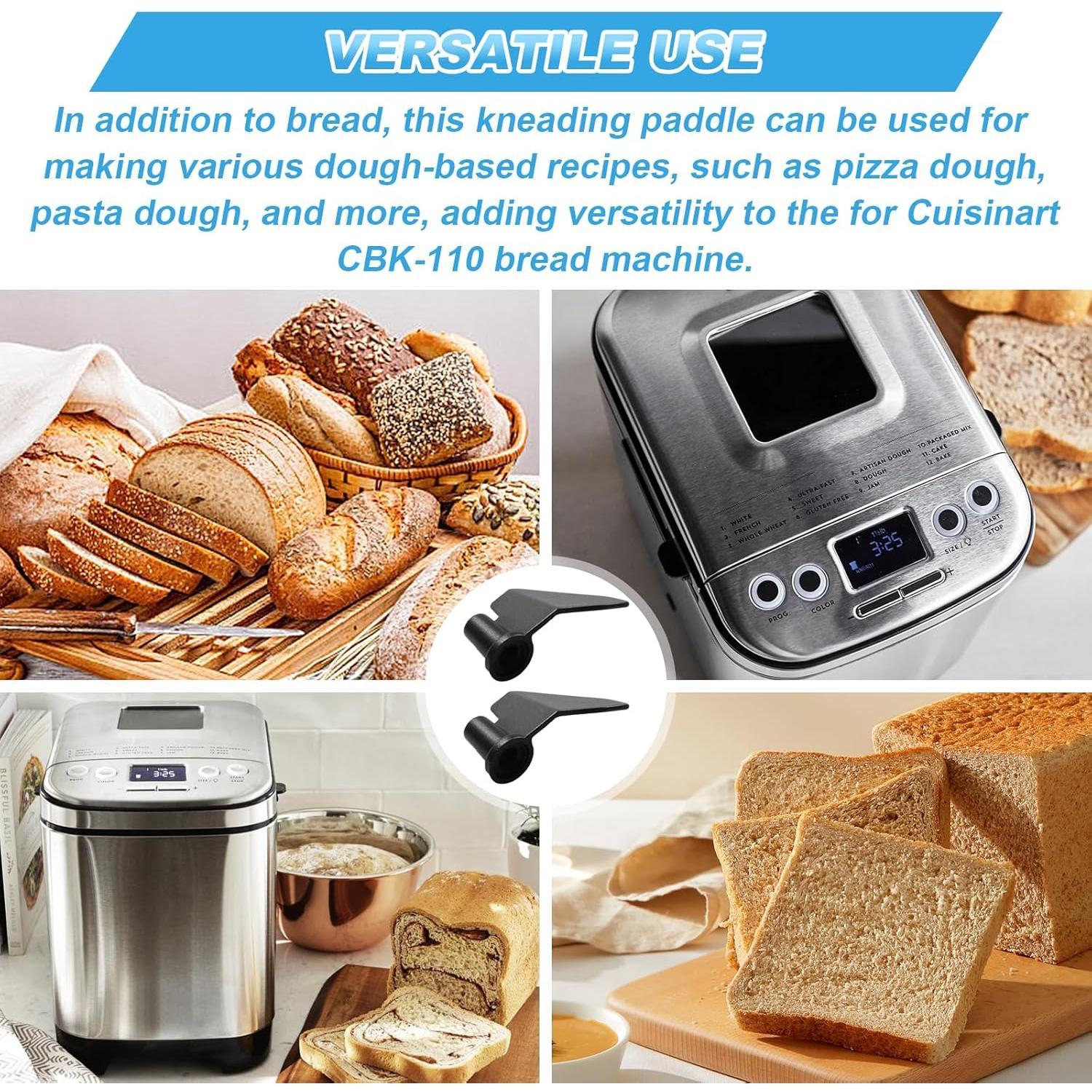 for Cuisinart CBK-110KP Kneading Paddle,Bread Machine Paddle Replacement (2 pcs)