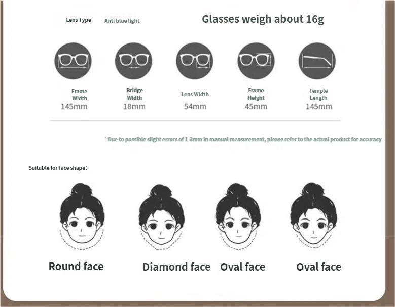 Men’s Anti-Blue Light Glasses, Classic Square Frame with HD Clear Lenses, Lightweight Comfortable Computer Eyewear for Office Work, Gaming, Study & Daily Screen Use