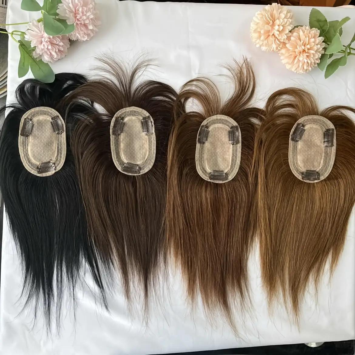 Large Coverage Human Hair Topper with Bangs for Thinning Hair 2025 Wholesale Arrivals Women main image 2