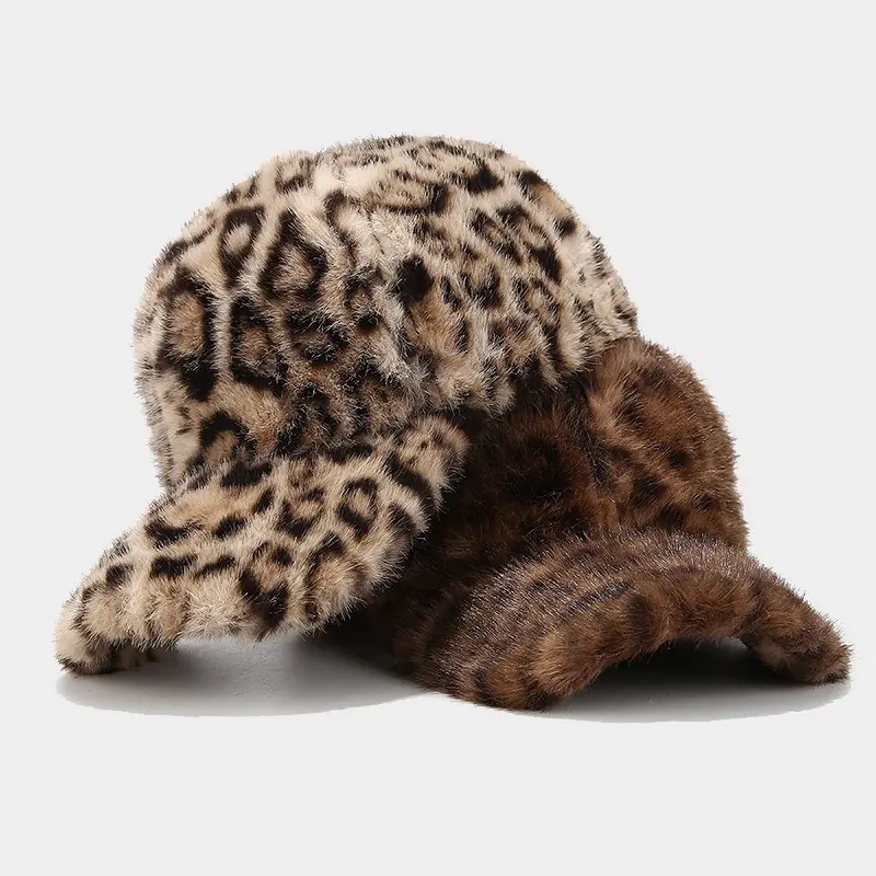 Plain Plush Baseball Cap, Warm Acrylic Snapback Hat for Winter, Extra Thick Cold Weather Headwear for Casual Outdoor Styling, Elastane, Unisex Size, Rubber, Snapback Hats, Silicone, Synthetics, Pure Cotton