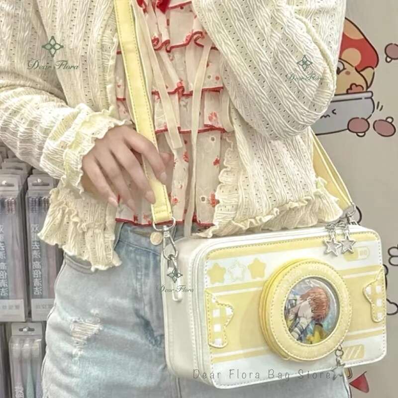 New Design Small Camera Ita Bag Fashionable Cute Girl Transparent DIY Cosplay Shoulder Bags Street Trend Messenger Crossbody Bag