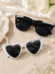 2-Pack Wedding Sunglasses for Bride & Groom, Bridal Party Shades for Outdoor Ceremony, Honeymoon & Photoshoots, Perfect for Special Occasions