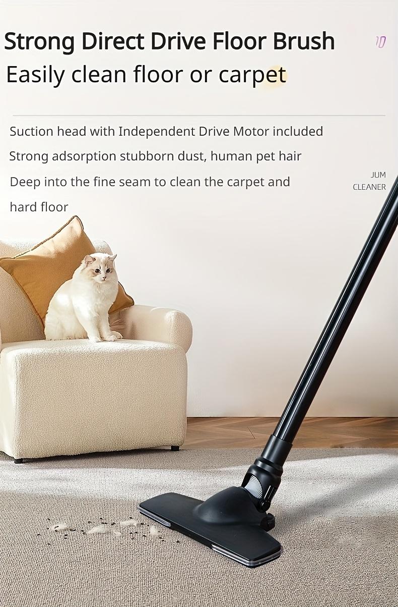 Compact And Lightweight Upright Vacuum Cleaner, Equipped with Multiple Suction Head Attachments, Offering a Powerful Suction of Up to 18000PA, Ideal for Carpets, Hard Surfaces, And Pet Hair