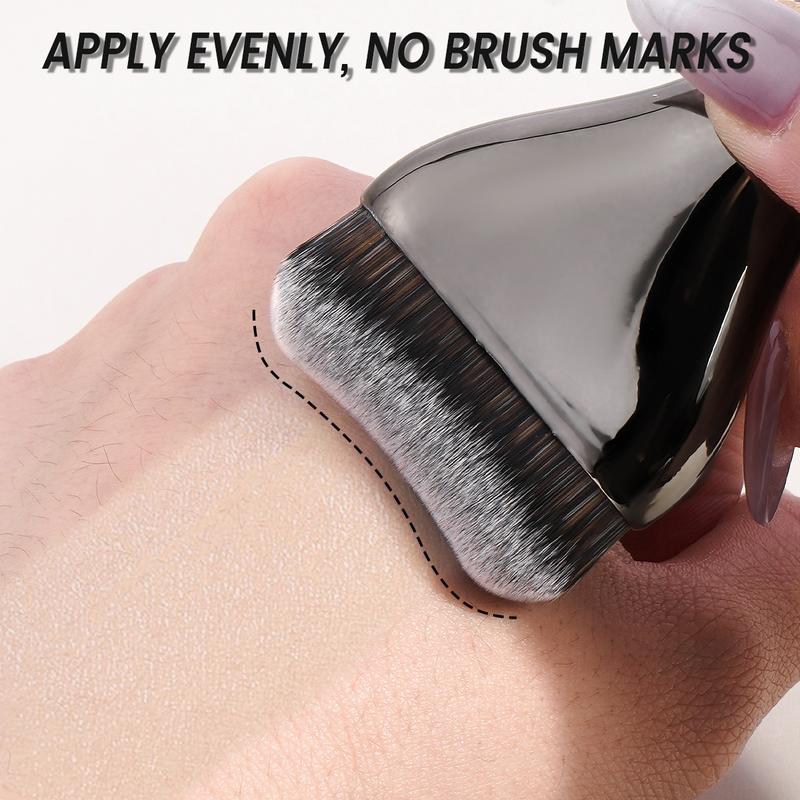 MAANGE 2pcs Facial Makeup Brush Set, Professional Foundation Brushes Contoured Foundation Brush for Blending & Powder Application, Essential Beauty Tools for Daily Use, Beauty Duo Brush, Makeup Accessories Gifts for Friends