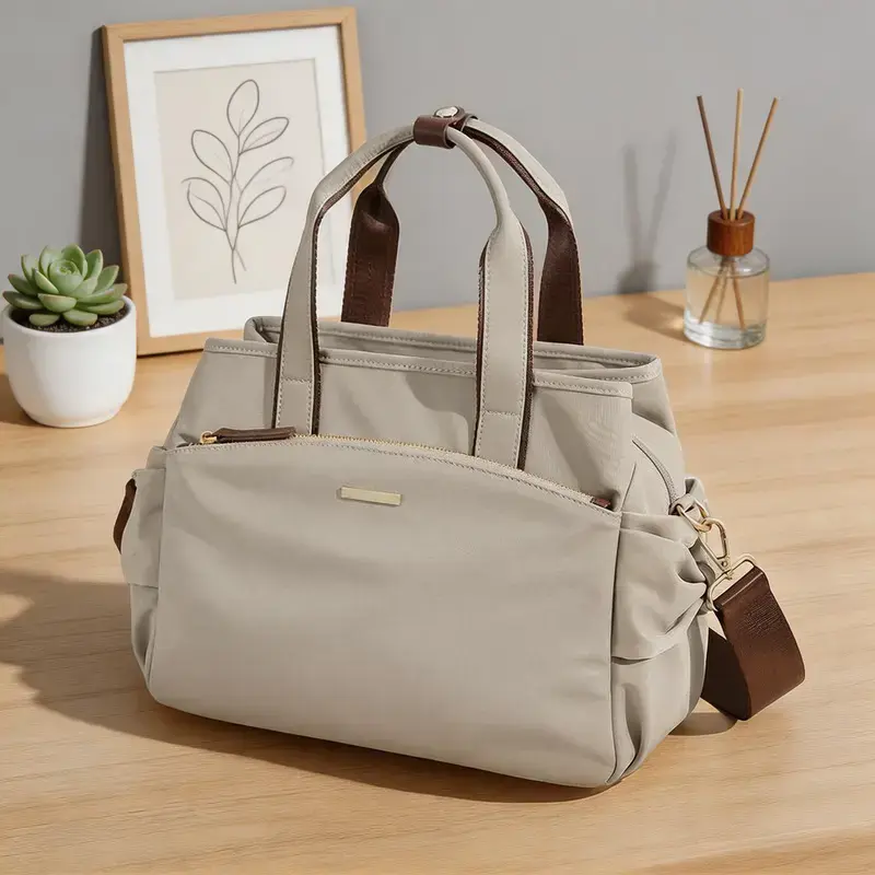 Women’s Waterproof Tote Bag, Stylish 2-in-1 Shoulder & Crossbody Bag, Spacious Everyday Work Bag with Organized Storage