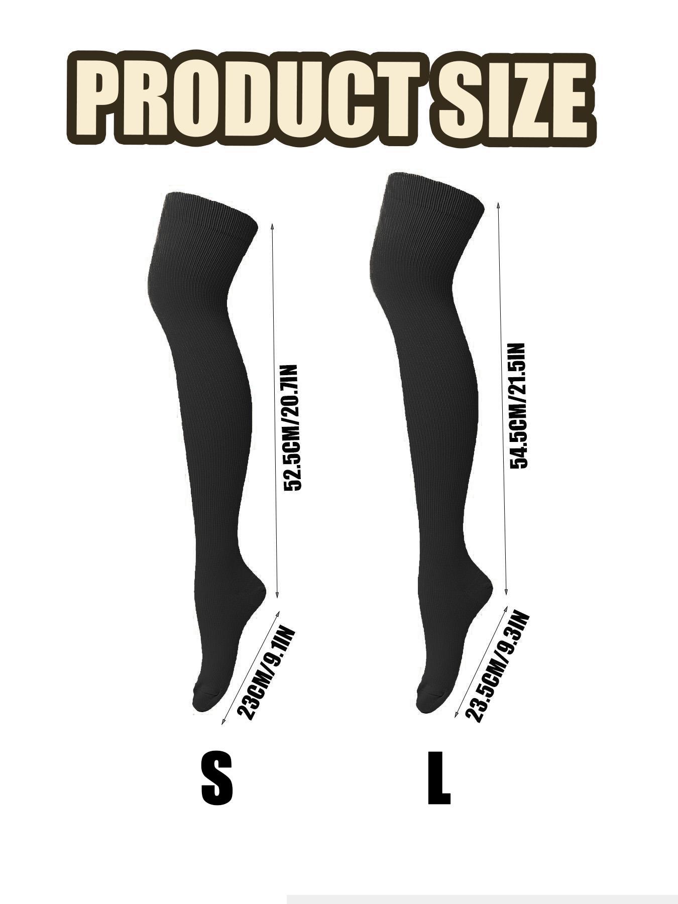 Women's Knee High Compression Stockings, Sports Socks for Running Pregnancy, Long Socks for Women & Men, Compression Athletic Socks