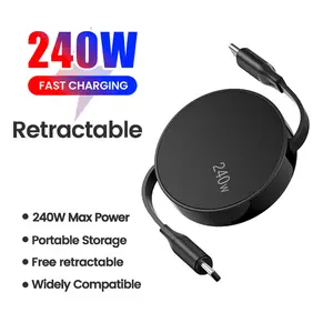 Type-C USB Charging Cable, 240w Fast Charging, 480mbps Data Transfer, 2-In-1 Sync & Charge, Aluminum Panel, for Phones/tablets/laptops