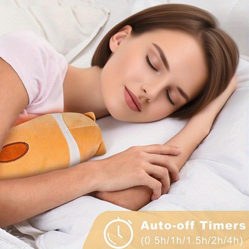 USB-Powered Heating Pad with Adjustable Temperature & Timer, Soft Fabric with Cute Cat & Fox-like Design - USB Plug-in Heating for Neck, Waist, Abdomen - Ideal for Women'S Menstrual Cramps, Christmas Gifts, Festive Use - Safe & Portable Hea