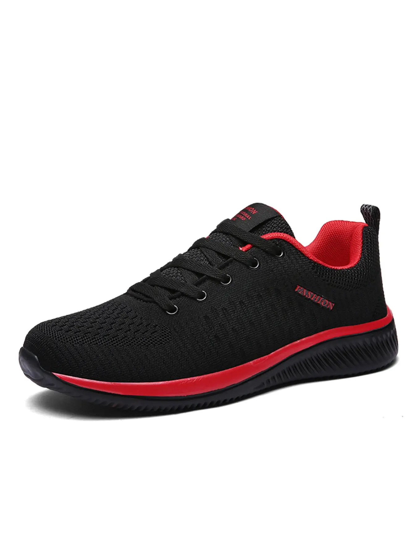 Men's Casual Sports Shoes, Lace-Up Flat Lightweight Breathable Athletic Walking Shoes, Comfortable Men's Footwear for Daily Use
