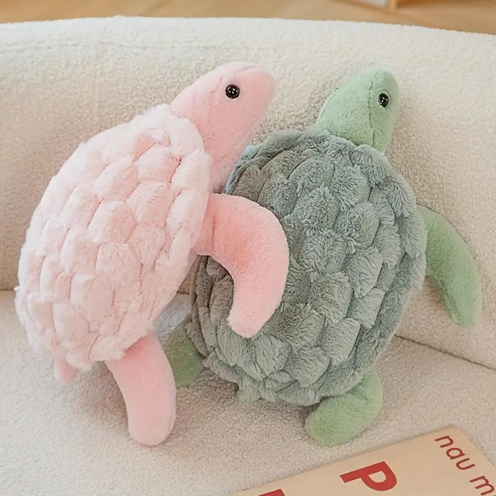 Cute Turtle Design Plush Toy, 1 Count Soft Stuffed Marine Animal Doll, Sea Turtle Plushie, Appease Doll for Children Birthday Gift, Gift for Her, Girl's Gift, Soft Cuddly Gift