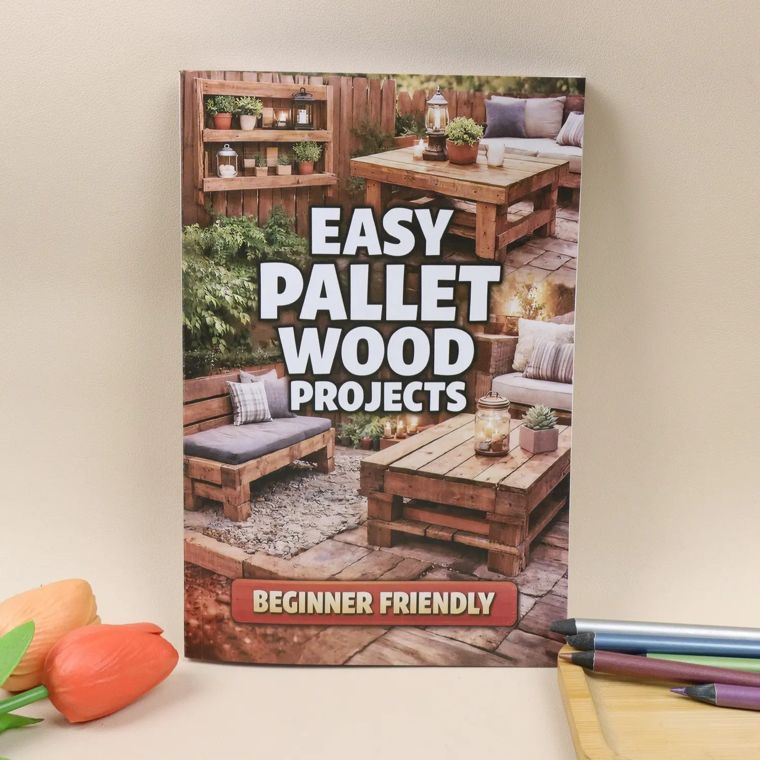 Beginner Woodworking Project Plan, Easy Pallet Projects, Step-By-Step Blueprint with Dimensions, Practical and Aesthetic Wooden Projects, Gift for Labor Day/father's Day