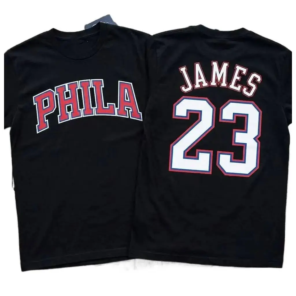 [Sale Up To 50%] Unisex LeBron James #23 Philly Tee, Retro Graphics, Classic Fit, New Jersey Style, Limited Stock