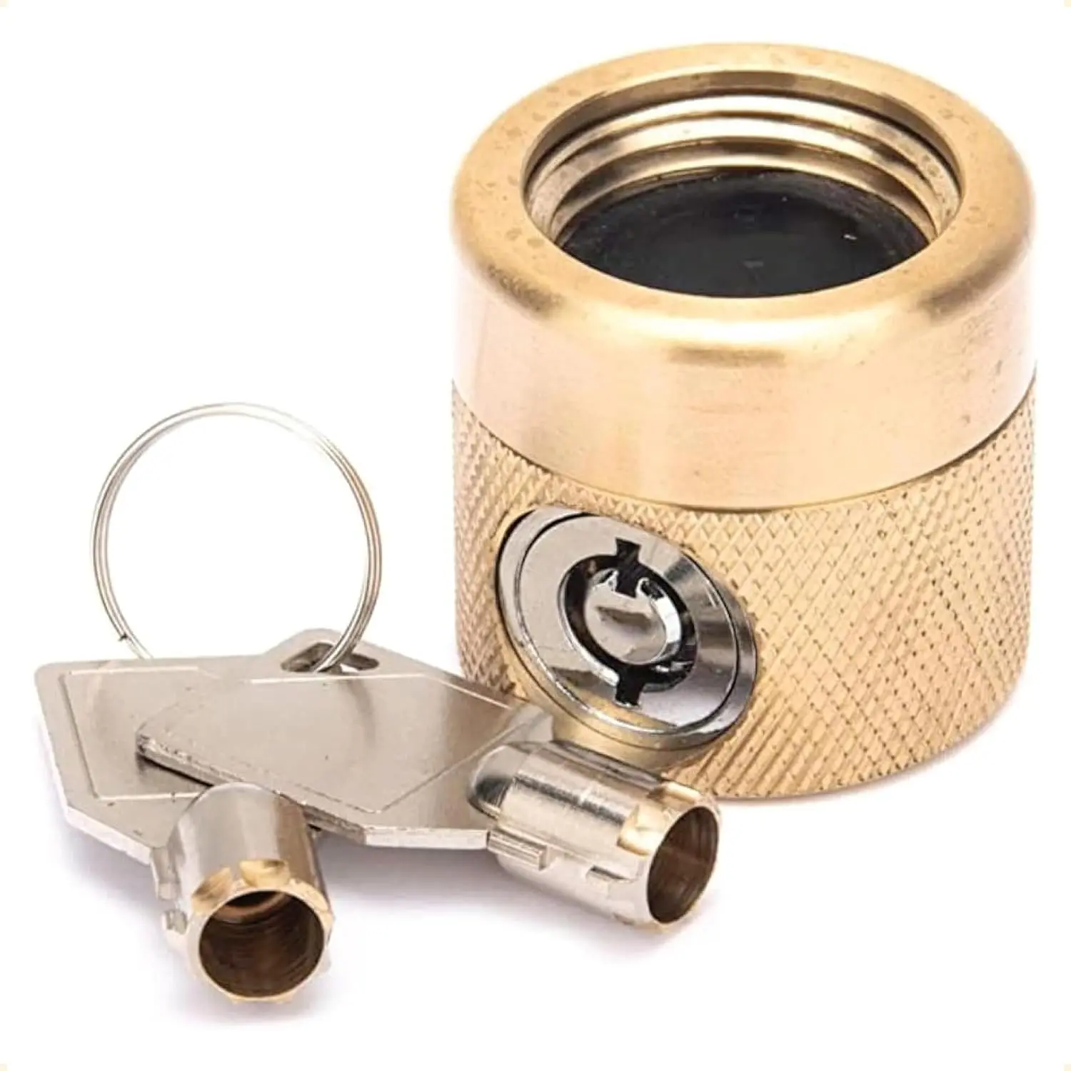 The FaucetLock | Heavy Duty Brass Construction | Prevents Water  & Secures Outdoor Bibbs | Promotes Water Conservation | Keyed The Same | FSS 50 | 1 Pack
