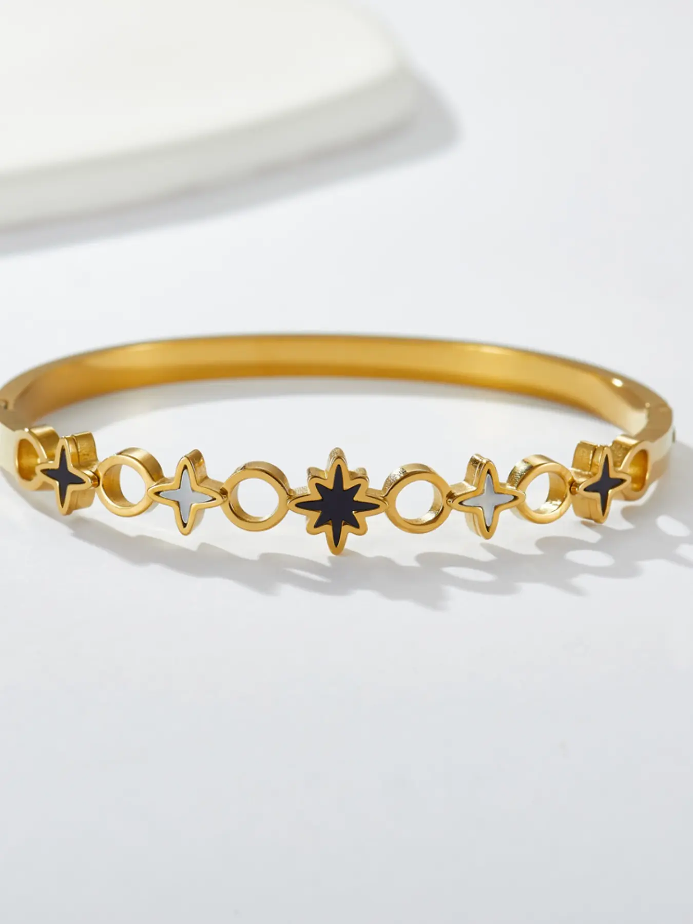 Luxury Star Sun Cuff Bracelet, Eco-Friendly, Perfect for Weddings, Parties, Daily Wear, Ideal Gift for Girlfriend, Wife, Mom