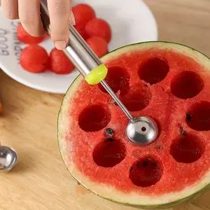 Stainless Steel Ice Cream And Fruit Spoon for Scooping Watermelon, Cantaloupe, Pineapple - User-Friendly Choice for Frozen Snacks And Fruits