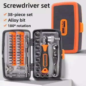 38-in-1 Labor-Saving Ratchet Screwdriver Multi-Angle Multi-Function Set Household Hardware Tools Screwdriver Toolbox