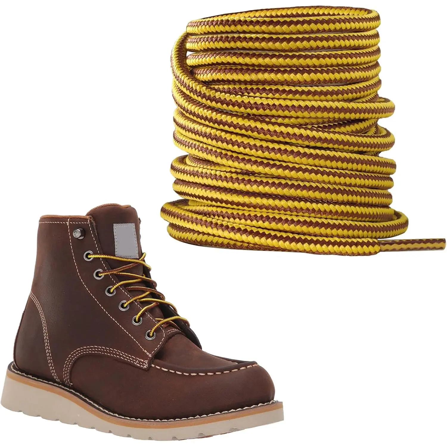Round Boots Laces for  Steel-, Mens/Women Heavy Duty  Shoelaces