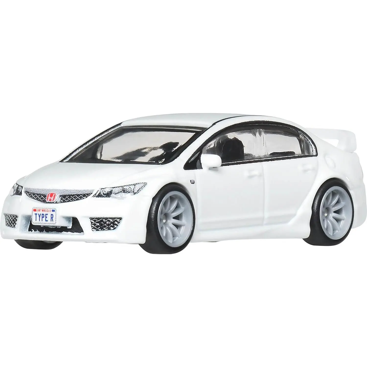 Premium Car Culture Collectible Toy Car, 1:64 Scale Die-Cast Honda Civic FD2 Type-R, Ronin Run 2 Vehicle with Real Riders Tires