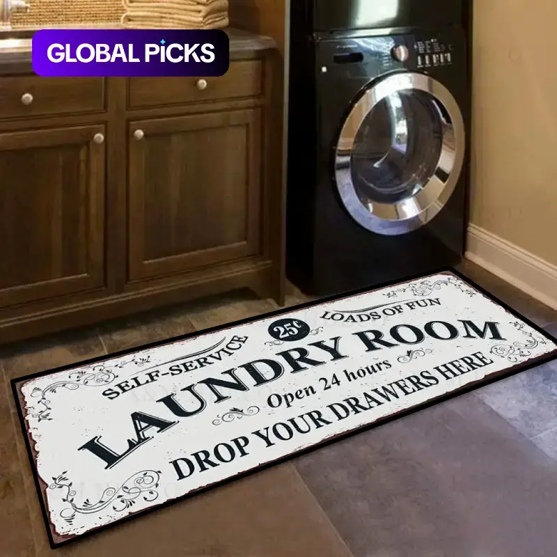 Non-Slip Algae Mud Floor Mat, Absorbent Washable Easy-to-Clean Rug for Kitchen, Laundry Room or Bathroom #GLOBAL PICKS