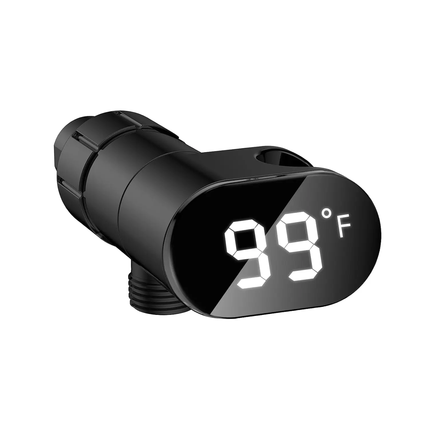 Shower  Holder with LED Display Shower Thermometer, IPX7  Shower  Thermometer Suitable for Kitchen Bathroom,  Mount Bracket for Connecting Shower Arm and Shower Hose