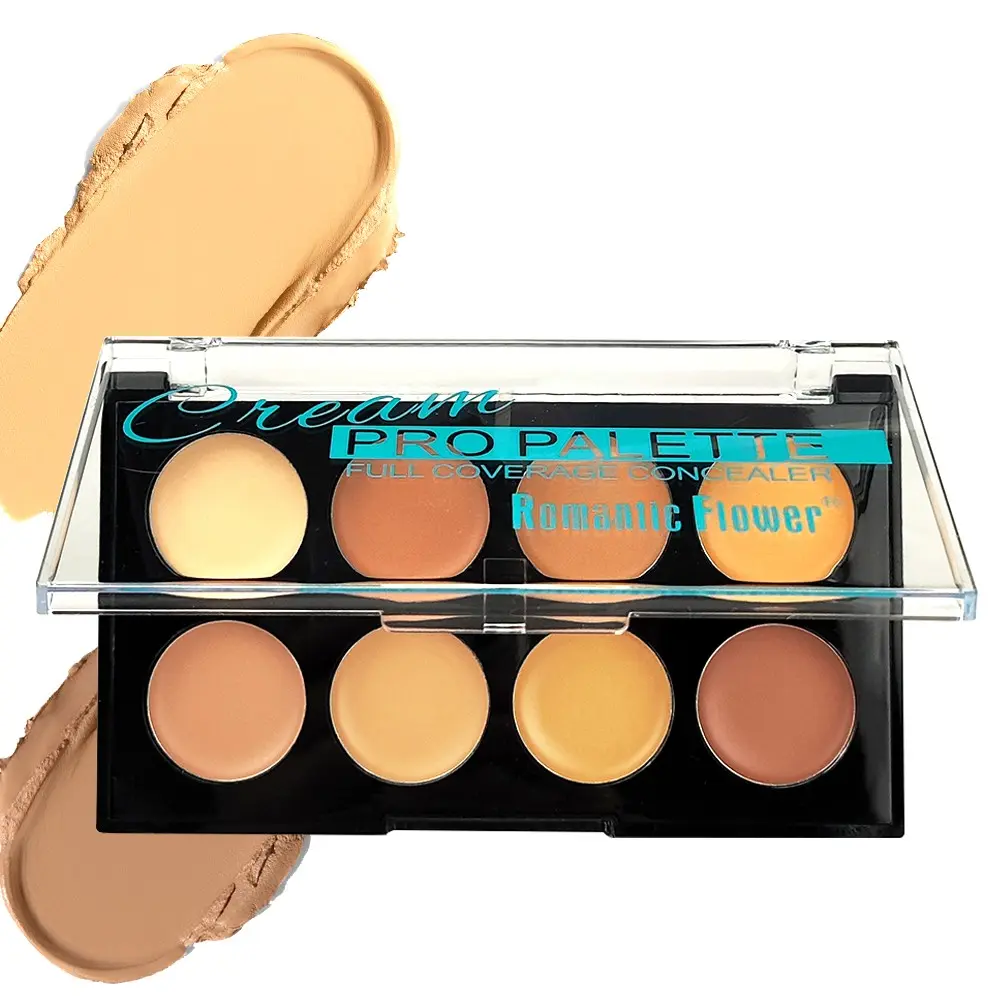 8 Color Concealer Palette, Long-Lasting All Day Coverage Waterproof Full Coverage Matte Pigmented Face Makeup, Multi-Tone Concealer for All Skin Types
