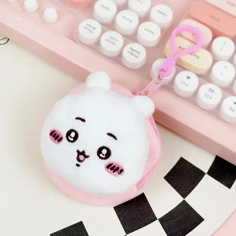 Chiikawa Zero Wallet Hachiware Usagi Cute Anime Plush coin purse keychain pendant Earphone storage bag birthday gift