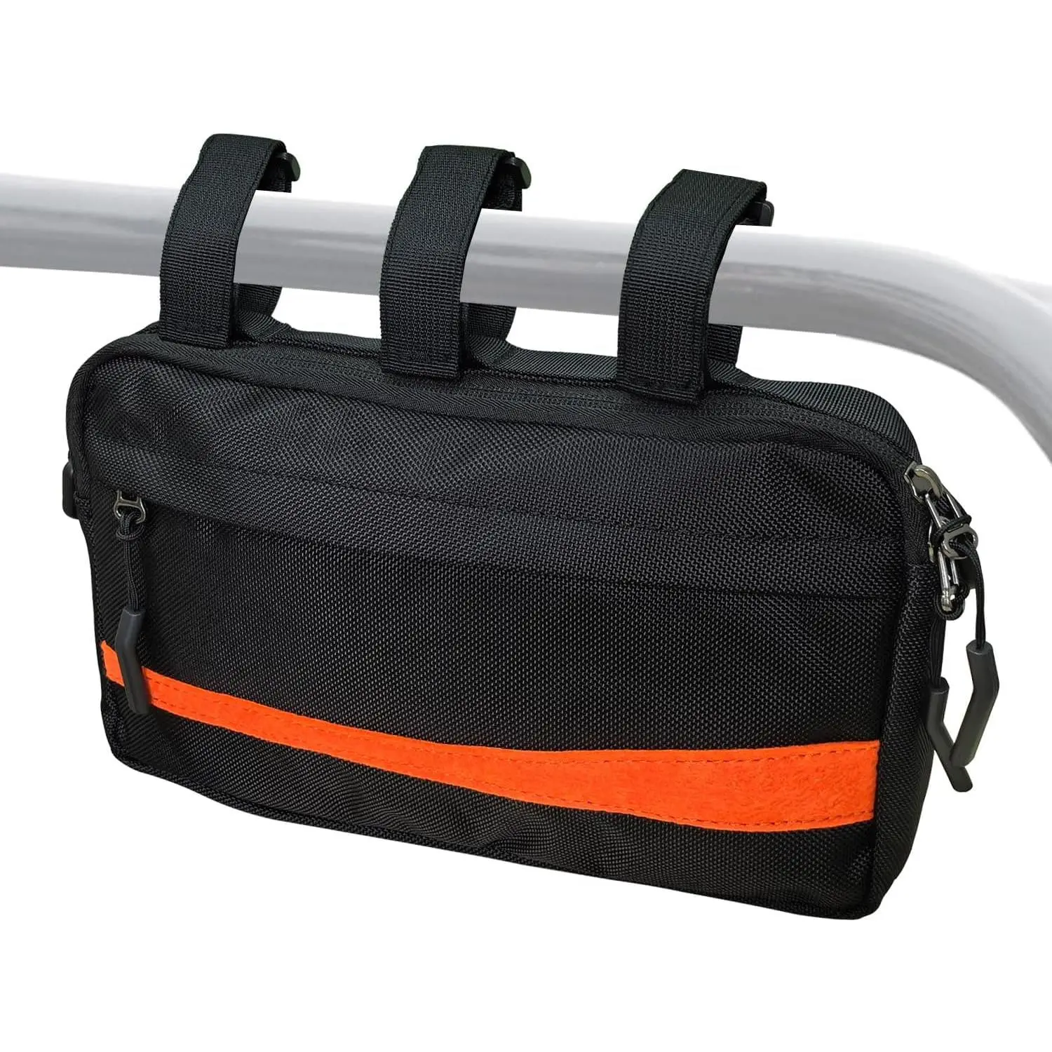 Polyester Roll Cage Storage Bag - Unisex, Compact, Functional Heavy-Duty Water-Resistant Organizer with Adjustable Straps, Glove-Safe Zip, Fits UTV, Off-Road (11"x6") Black, Off-Roading