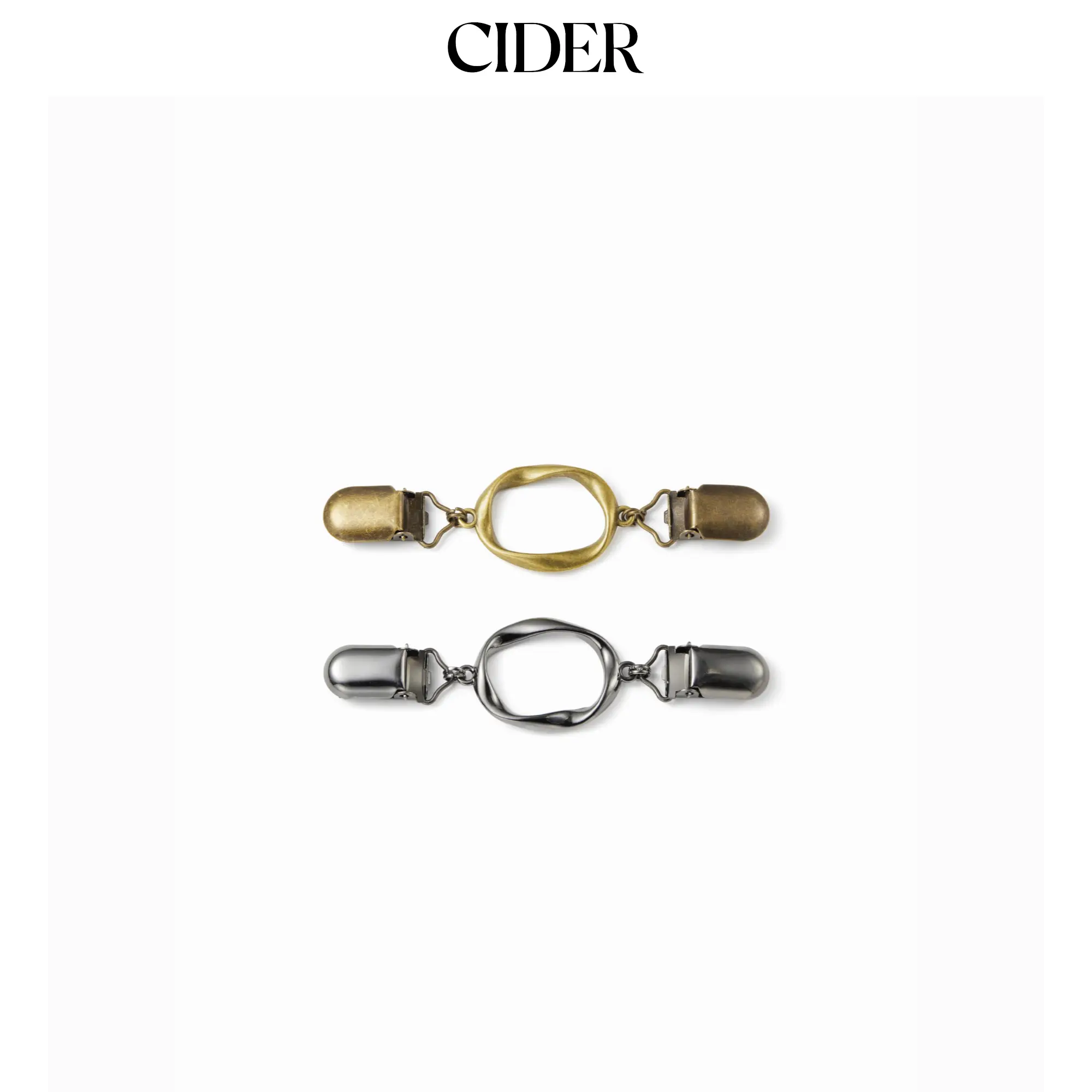 Cider 2 PCS TWISTED HOOP SWEATER CLIP