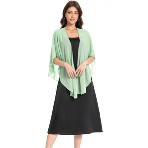 Shawls and Wraps for Evening Dresses Sheer Chiffon Women Elegant Soft Silky Scarf Scarve Wedding Bridal Stole
