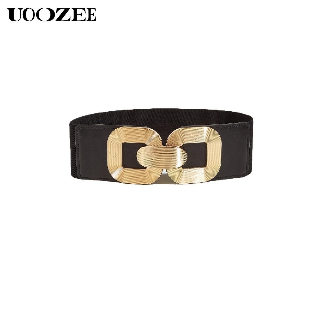 UOOZEE-LIVE Women's Fashionable European and American style belt for women to decorate coats and dresses, belts to tighten waist, elastic waistband for suits