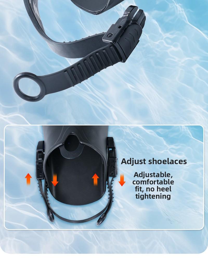 Snorkeling fin set, dry snorkel, diving mask, face mask, adult and children's fins, swimming equipment