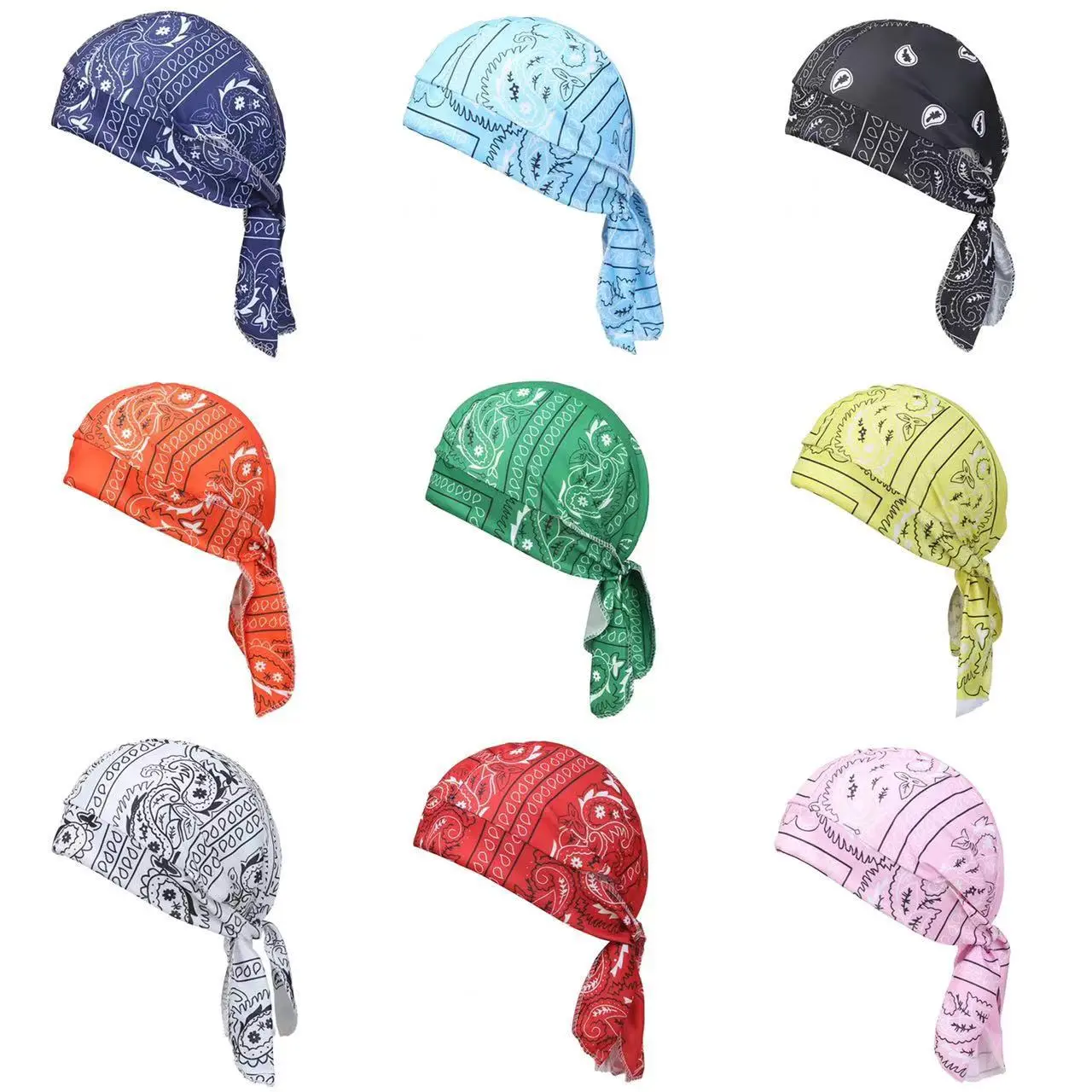 Digital Print Pirate Bandana – Multi-Way Outdoor Headwrap for Cycling & Streetwear